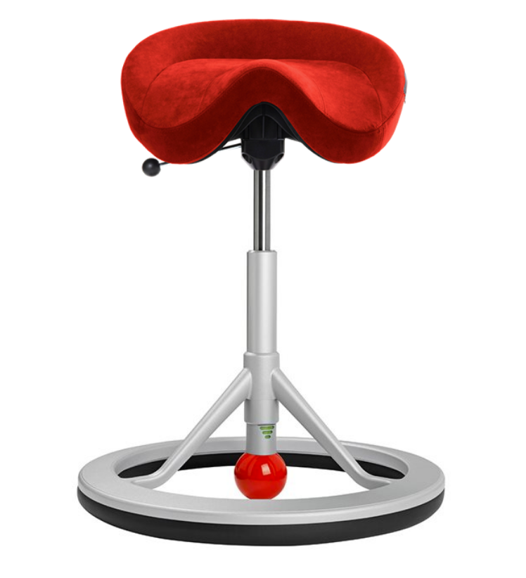 Backapp Smart, Silver Grey, Alcantara Goya Red, Red Ball