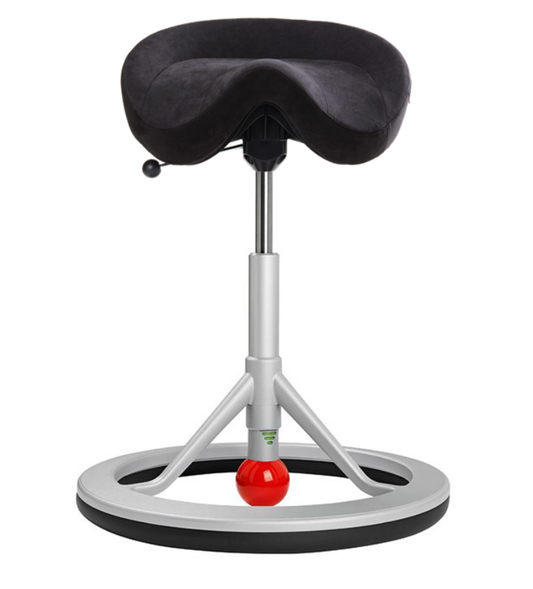 Backapp Smart, Silver Grey, Alcantara Anthracite, Red Ball