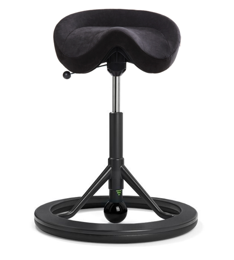 Backapp Smart, Black Grey, Alcantara Anthracite, Black ball